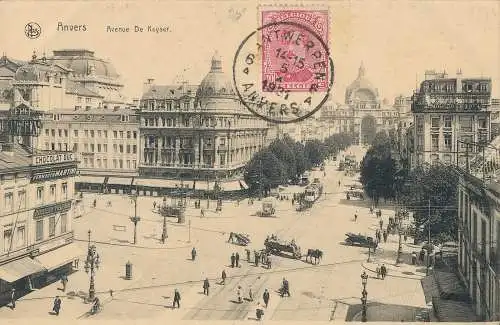 PC37977 Antwerpen. Avenue De Keyser. Ern. Thill. Nels. 1921