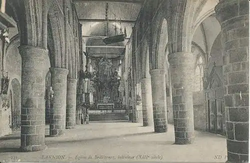 PC38172 Lannion. Kirche von Brelevenez Interieur. ND. Nr. 241. B. Hopkins