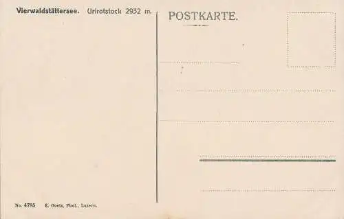 PC39408 Vierwaldstattersee. Urirotstock 2932m. E. Goetz