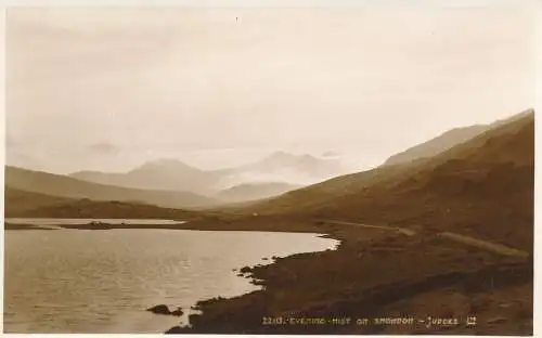 PC41612 Abendnebel auf Snowdon. Judges Ltd. Nr. 22113