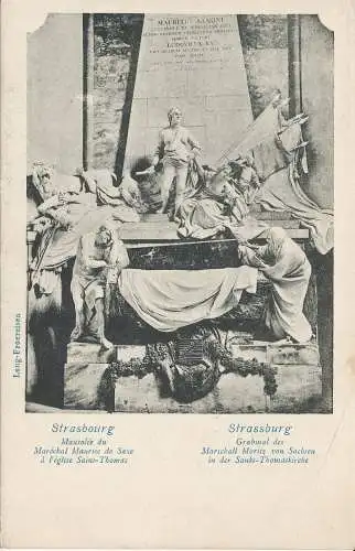 PC40515 Straßburg. Mausoleum des Marechal Mauritius von Sachsen zur Thomaskirche