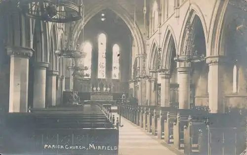 PC41907 Pfarrkirche. Mirfield. 1907