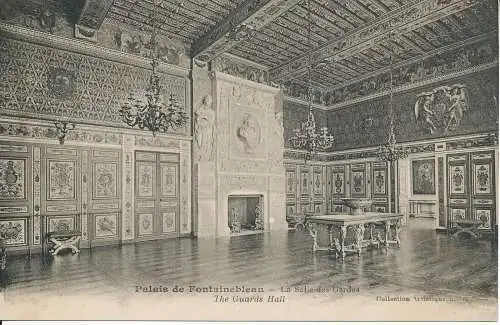 PC39318 Palais de Fontainebleau. Die Wachhalle. L. Menard