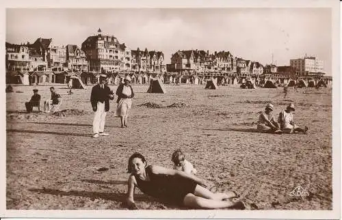 PC39284 Le Touquet Paris Plage. Der Strand. C. A. P.Nr. 251. RP