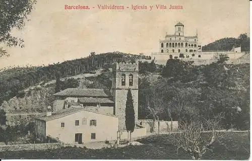 PC38258 Barcelona. Vallvidrera. Kirche und Villa Juana. B. Hopkins