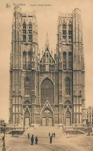 PC40519 Brüssel. Kirche Sainte Gudule. Ern. Thill. Nels