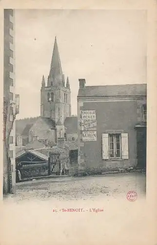 PC42627 St. Benoit. Die Kirche. B. Hopkins