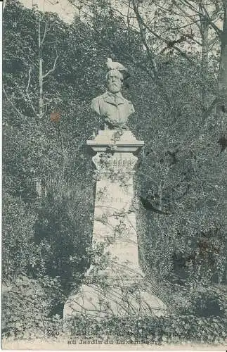 PC40264 Paris. Murger-Denkmal im Jardin du Luxembourg. 1904. B. Hopkins