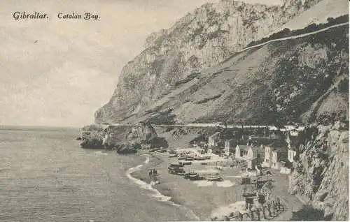 PC40803 Gibraltar. Catalan Bay. Klug. Millar und Lang. B. Hopkins