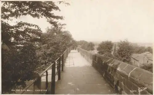 PC41877 An der Stadtmauer. Chester. Walter Scott. RP. 1934