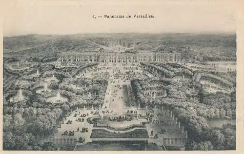 PC42643 Panorama von Versailles. B. Hopkins