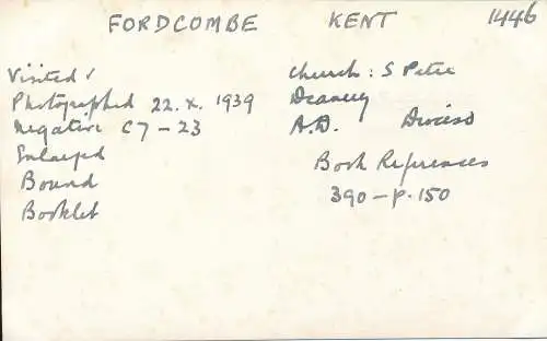 PC41898 Fordcombe Church. Kent