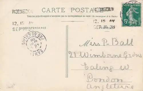 PC42608 Umgebung von Boulogne sur Mer. Carly. Die Kirche. 1908q