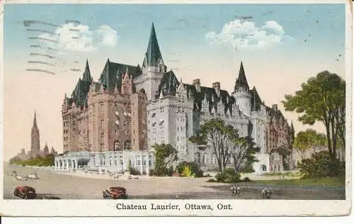 PC39235 Chateau Laurier. Ottawa. Ont. Internationale bildende Kunst. 1933