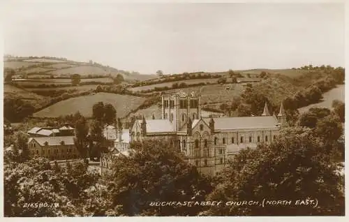 PC42008 Buckfast Abbey Church. Nordosten. Valentinstag. Nr. 216580. RP