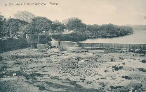 PC42706 The River and Bund Gardens. Poona. Ahmed Kasim. Nr. 510