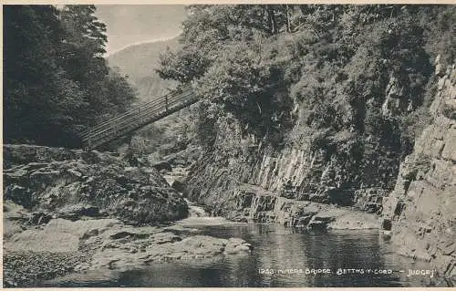 PC41689 Bergarbeiterbrücke. Bettws Y Coed. Judges Ltd. Nr. 1953