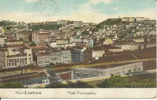 PC40685 Lissabon. Panoramablick. Nr. 534. B. Hopkins