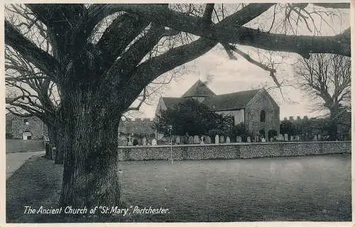 PC41924 Die antike Kirche St. Mary. Portchester. 1933