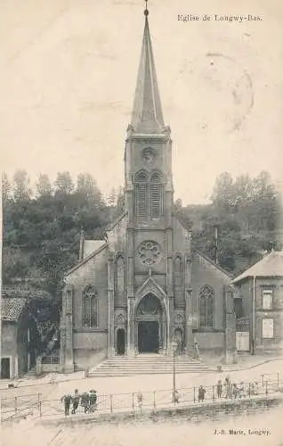 PC42604 Kirche von Longwy Bas. J.B. Marie. 1902