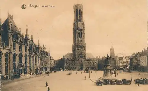 PC41392 Brügge. Grand Place. Ern. Thill. Nels