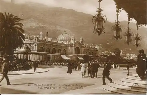 PC38200 Monte Carlo. Le Cafe de Paris Vue Prise de L Entree du Casino. C. A. P.