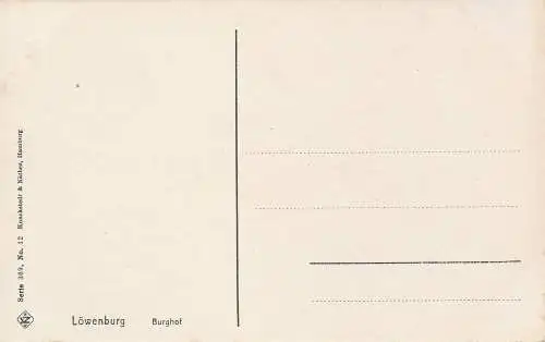 PC42746 Lowenburg. Burghof. Knackstedt und Nather