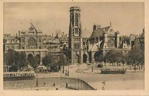 PC42640 Paris am Flansch. Kirche Saint Germain l Auxerrois. Yvon. B. Hopkins