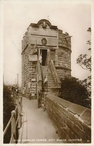 PC44036 King Charles Tower. Stadtmauern. Chester. RP