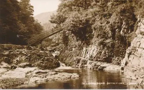 PC41690 Bergarbeiterbrücke. Bettws Y Coed. Judges Ltd. Nr. 1953