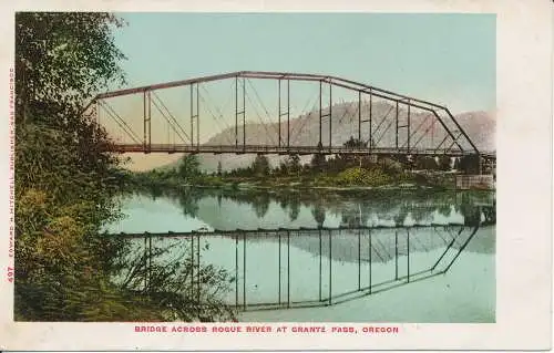 PC40795 Brücke über den Rogue River am Grants Pass. Oregon. Edward H. Mitchell. Nein