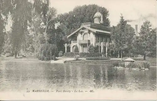 PC40260 Marseille. Parc Borely. Der See. Nr. 59. B. Hopkins