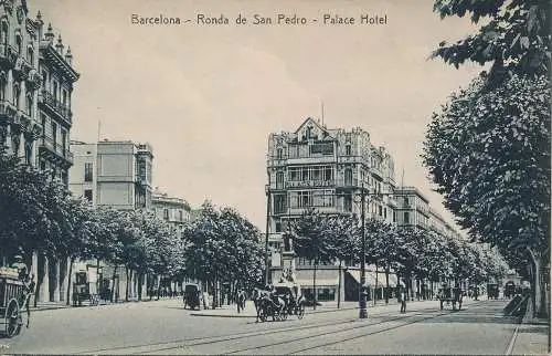 PC41364 Barcelona. Ronda de San Pedro. Palace Hotel. B. Hopkins