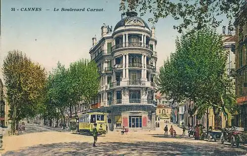 PC42649 Cannes. Der Boulevard Carnot. Nr. 31. B. Hopkins