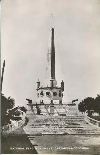 PC38404 National Flag Monument. Cartagena Colombia. J.V. Magollon. B. Hopkins