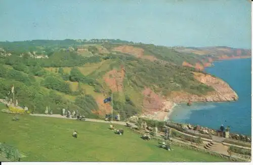 PC43982 Babbacombe Downs und Oddicombe Beach. Dennis. 1968