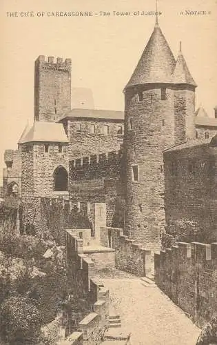 PC42981 Das Zitat von Carcassonne. Der Turm der Gerechtigkeit. Michel Jordy. Hinweis. B.