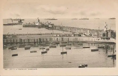 PC41063 Der Steg und der Hafen. Margate. F.S. Gahan. RA