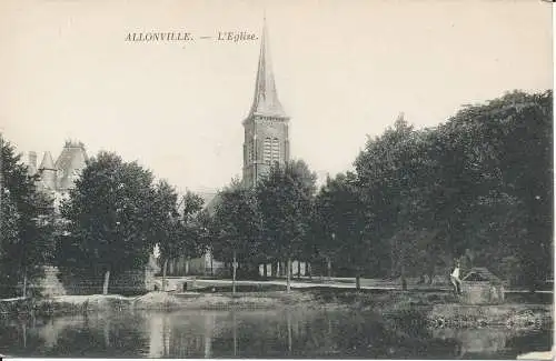 PC38380 Allonville. Die Kirche. B. Hopkins