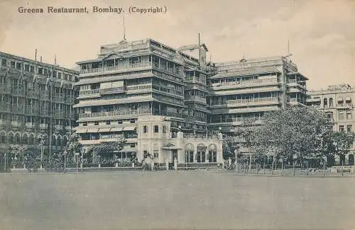 PC43066 Greens Restaurant. Bombay. B. Hopkins