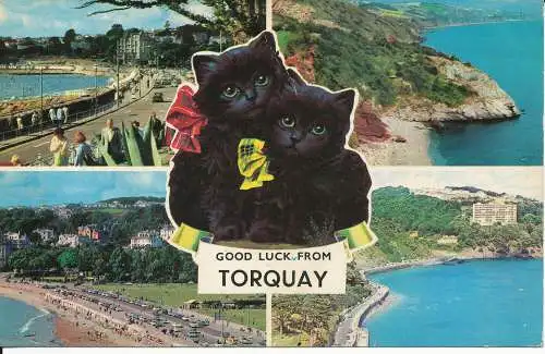 PC43973 Viel Glück von Torquay. Multi-View. Nr. PLC2065. 1970