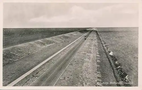 PC43802 Afsluitdijk Holland Friesland. E. Conijn