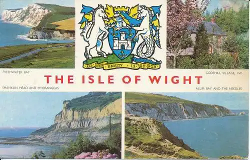 PC44102 Die Isle of Wight. Multi-View. In der Nähe. Jarrold. 1967