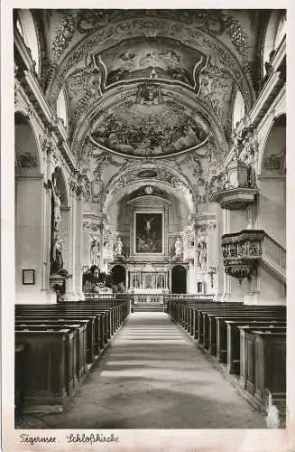 PC40626 Tegerusee. Schlosskirche. A. Weber. RP. B. Hopkins