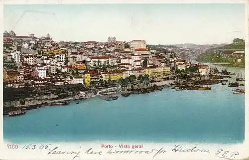 PC41093 Porto. Vista Geral. Nr. 7100. 1905. B. Hopkins