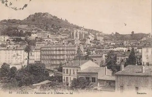 PC40632 Hyeres. Panorama und das Schloss. Levy Fils. Ausgewählt. Nr. 26. 1921