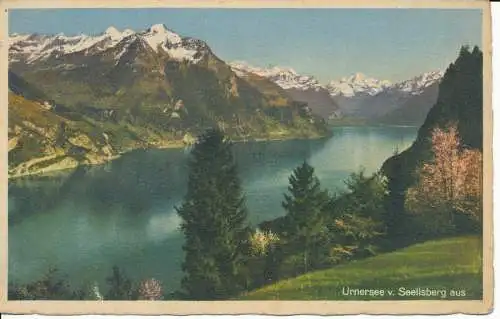 PC40522 Urnersee v. Seelisberg aus. Engelberger. 1946. B. Hopkins