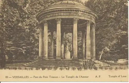 PC39302 Versailles. Tempel der Liebe. A. Papeghin. Nr. 80