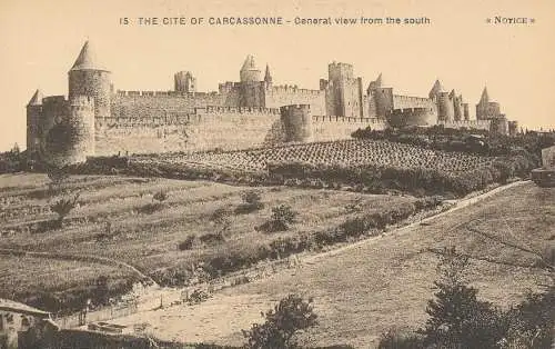 PC42982 Das Zitat von Carcassonne. Allgemeine Ansicht von Süden. Michel Jordy. Hinweise