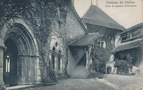 PC42882 Chateau de Chillon. Hof und Ehrentreppe. G. Anderegg. Nr. 367. B.